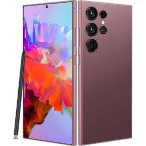 I24 Ultra 5G Unlocked Smartphone, 6.8" HD+ Display, 8GB RAM + 256GB ROM, 6800mAh Battery, 108MP+48MP Dual Camera, Android 13, Dual SIM, Face ID, Fingerprint Lock, Global 5G Connectivity (Grey)