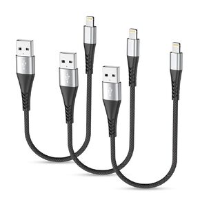 iPhone Charger Fast Charging 3Pack 1FT Apple MFi Certified Lightning Cable Nylon Braided iPhone Charger Cord Compatible with iPhone 14 13 12 11 Pro Max XR XS X 8 7 6 Plus SE and More