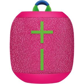 Ultimate Ears WONDERBOOM 3, Small Portable Wireless Bluetooth Speaker, Big Bass 360-Degree Sound for Outdoors, Waterproof, Dustproof IP67, Floatable, 131 ft Range - Hyper Pink (Renewed)