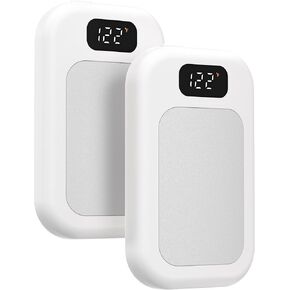 Hand Warmers Rechargeable with Gift Box, LED Display Battery and Temperature, Quick Heating Portable Electric Hand Warmer, Gifts for Men, Women, Christmas, Hunting, Camping