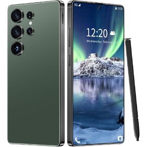 I25 Ultra Unlocked Phone 12+512GB,Built in Pen The Phone,Battery 7000mAh 6.99" HD Screen,Android 14 Smartphone,Face ID/5G/Fingerprint Lock/Dual SIM/GPS (Green)
