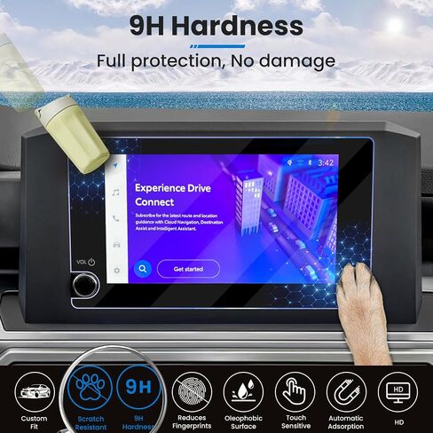 2PCS 2025 2024 Tacoma Screen Protector 8-Inch for 2025 2024 Toyota Tacoma SR/SR5/TRD PreRunner/TRD Sport/TRD Off-Road Accessories,9H Tempered Glass in Saudi Arabia