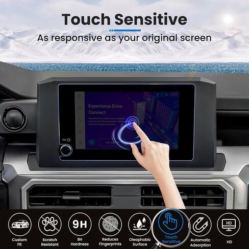 2PCS 2025 2024 Tacoma Screen Protector 8-Inch for 2025 2024 Toyota Tacoma SR/SR5/TRD PreRunner/TRD Sport/TRD Off-Road Accessories,9H Tempered Glass in Saudi Arabia