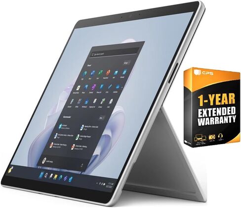 Microsoft Surface Pro 9 Tablet, i7-1265U, 16GB RAM, 512GB SSD, 13" Touchscreen, Windows 11 Pro, Bundled with Black Signature Keyboard, Slim Pen 2, USB-C HUB and 1 YR CPS Ext. Warranty (Platinum) in Saudi Arabia