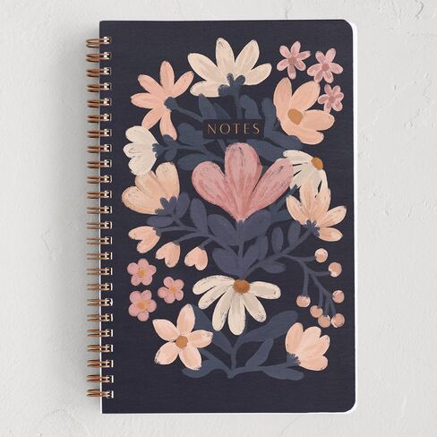 Minted Find Your Own Way Notebook, Writing Journal for Notes & Journaling, Durable Acrylic Free Cover, Abstract Modern Art Design, Spiral Bound Journal Notebook with 80 Lined Pages, 5.5" x 8.5" in Kuwait