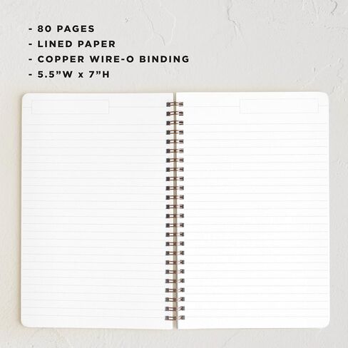 Minted Find Your Own Way Notebook, Writing Journal for Notes & Journaling, Durable Acrylic Free Cover, Abstract Modern Art Design, Spiral Bound Journal Notebook with 80 Lined Pages, 5.5" x 8.5" in Kuwait