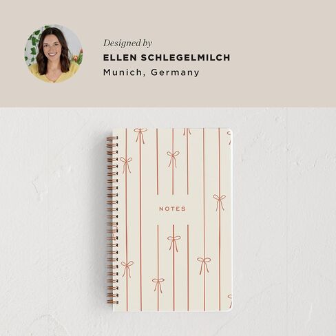 Minted Find Your Own Way Notebook, Writing Journal for Notes & Journaling, Durable Acrylic Free Cover, Abstract Modern Art Design, Spiral Bound Journal Notebook with 80 Lined Pages, 5.5" x 8.5" in Kuwait