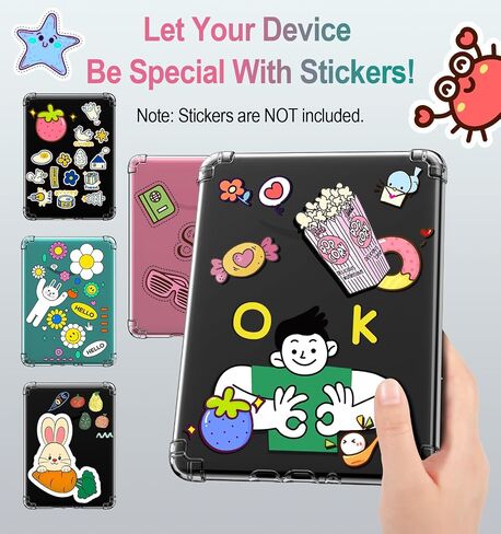 MoKo Case & Screen Protector for All-New 7" Kindle Paperwhite (12th Generation-2024) and Kindle Colorsoft Signature Edition 2024, Clear Flexible Transparent TPU Back Cover Shell, Anti-Glare Film in Saudi Arabia