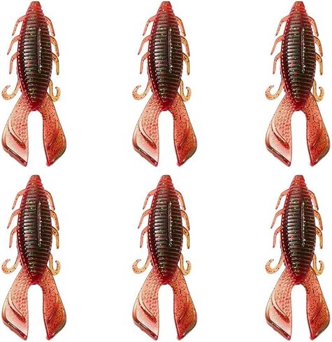 Soloking Soft Rage Fishing Lure, Great Action Soft Plastic Lure for Bass Add Salt Fish Additive in Saudi Arabia