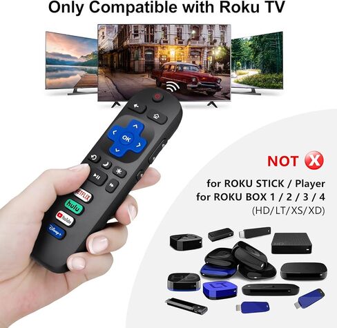 (Pack of 2) Remote Control Cover Case for Roku TV/Silicone Protective Sleeve Skin - Glow in The Dark (Green/Blue) in Saudi Arabia