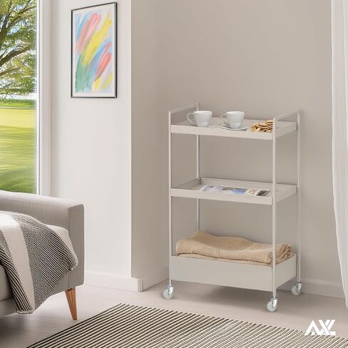 عجلات قفل مترابطة AXL M8، عجلات جذعية صلبة مقاس 3 بوصة مع فرامل، تستخدم للمنتجات طويلة الأمد بدون تدحرج، مثل إطارات المكتب الدائمة وحوامل التلفزيون والعربات والمزيد (عبوة من 4 / M8x15 مم) in Kuwait