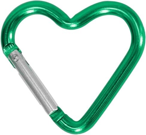 Heart Shaped Carabiner Clip Aluminum Alloy Keychain Clip Spring Snap Hook Camping Backpack Clips Heavy Duty Carabiner Rustproof Backpack Carabiner Lightweight Aluminum Alloy Keychain Clip in Kuwait