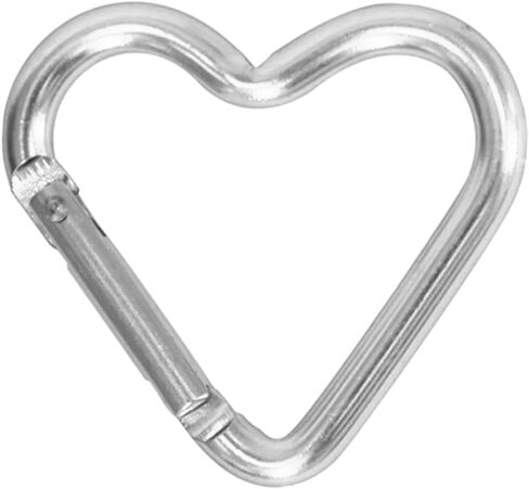 Heart Shaped Carabiner Clip Aluminum Alloy Keychain Clip Spring Snap Hook Camping Backpack Clips Heavy Duty Carabiner Rustproof Backpack Carabiner Lightweight Aluminum Alloy Keychain Clip in Kuwait