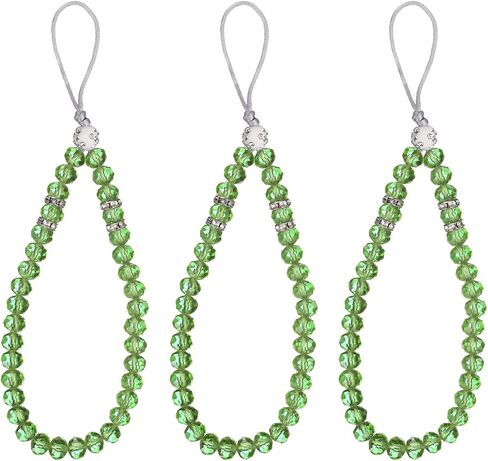 UXCELL 3PCS Bling Crystal Lanyard ، 18 مم (0.7 ") تلميحات حزام معصم الهاتف Crystal Beads Lanyard Keychain Chible Strap للنساء بطاقة هوية ، حزام Keys (الأرجواني) in Kuwait