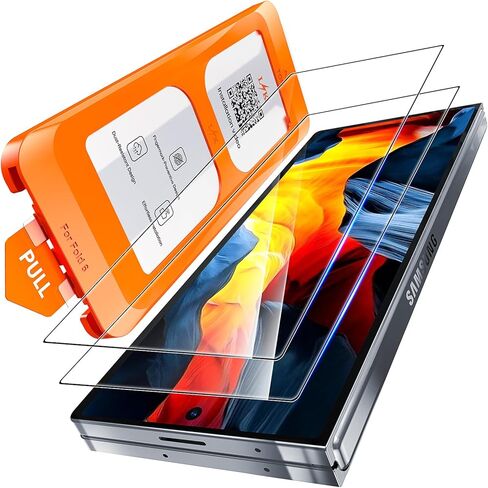 LϟK 3 in 1 for Samsung Galaxy Z Fold 6 Screen Protector, 2 Pack HD Tempered Glass Film + 1 Dust Free Installation Tool, Anti-Scratch No Dust Z Fold 6 Screen Protector in Saudi Arabia