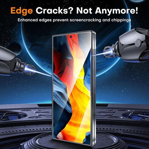 LϟK 3 in 1 for Samsung Galaxy Z Fold 6 Screen Protector, 2 Pack HD Tempered Glass Film + 1 Dust Free Installation Tool, Anti-Scratch No Dust Z Fold 6 Screen Protector in Saudi Arabia