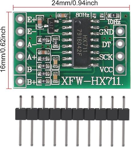 8PCS HX711 Load Cell Amplifier Weighing Sensors Converter Modules HX711 Load Cell Amplifier Breakout Weight Sensors for Arduino(with Cable) in Saudi Arabia