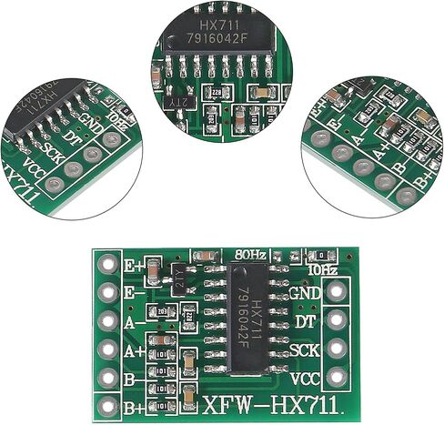 8PCS HX711 Load Cell Amplifier Weighing Sensors Converter Modules HX711 Load Cell Amplifier Breakout Weight Sensors for Arduino(with Cable) in Saudi Arabia
