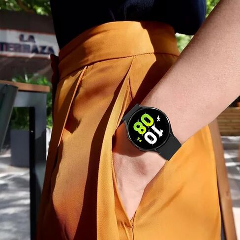 No Gap Bands for Samsung Galaxy Watch 7/6/5/4 bands 40mm 44mm/Watch 6 Classic Band 43mm 47mm, 20mm Soft Silicone Sport Replacement Band Compatible with Samsung Watch Bands Women Men in Saudi Arabia