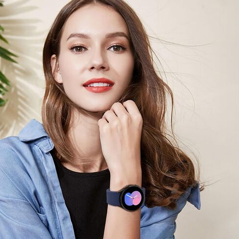 No Gap Bands for Samsung Galaxy Watch 7/6/5/4 bands 40mm 44mm/Watch 6 Classic Band 43mm 47mm, 20mm Soft Silicone Sport Replacement Band Compatible with Samsung Watch Bands Women Men in Saudi Arabia