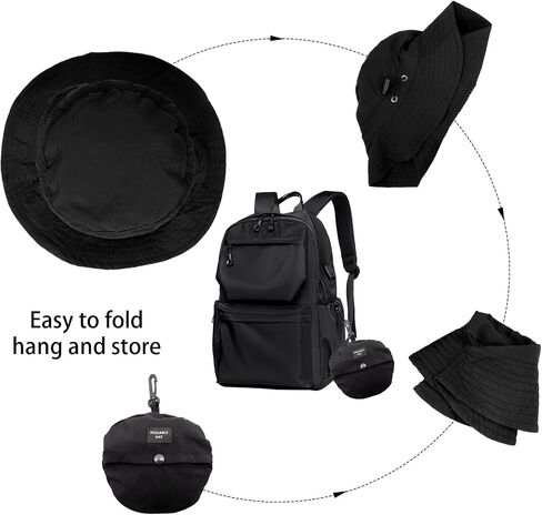 Waterproof Bucket Rain Hat with Chin Strap Quick Dry Outdoor Bucket Hats for UV Protection Boonie Sun Hat Men Women in Kuwait