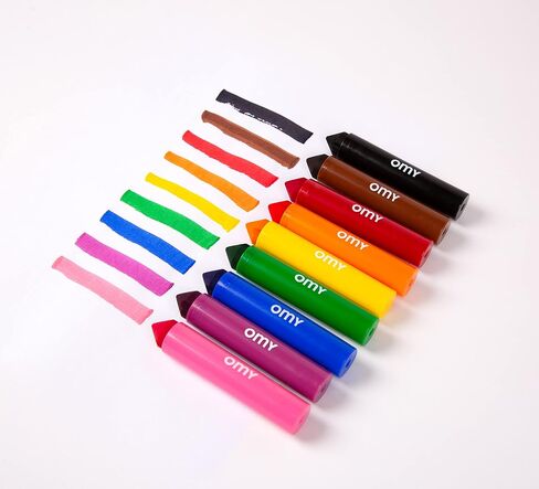 Omy Signature Neon Dual Tipped Felt Markers, Vibrant Colors, Dual Ended One Thick and One Thin, Neon (Box of 9) in Saudi Arabia