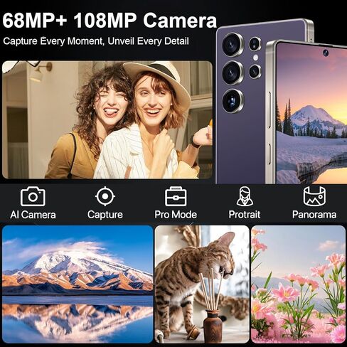 I25 Ultra Unlocked Smartphone,12+512GB Unlocked Phone,Snapdragon 8 Gen3, 6.9" HD+ Display,Built in Pen,7000mAh Dual Speakers 5G/Face ID/Fingerprint Lock/Dual SIM/GPS (Rose) in Kuwait