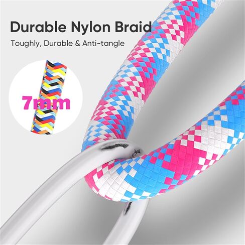2 in 1 USB-C Phone Lanyard Cable, 240W Fast Charging & Data Transfer Strap, Crossbody Type-C Cord for Samsung Galaxy S25 S24 S23, Xiaomi, iPhone 16 15 Series and Other USB-C Devices–Colorful in Saudi Arabia