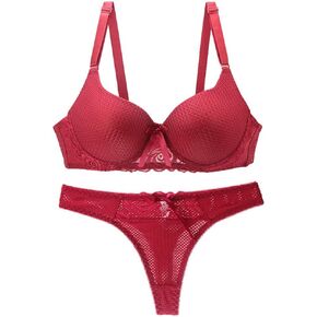 Swbreety Women's Bra and Panty Set Sexy Plus Up Bra Set Underwire Lingerie Set in Kuwait