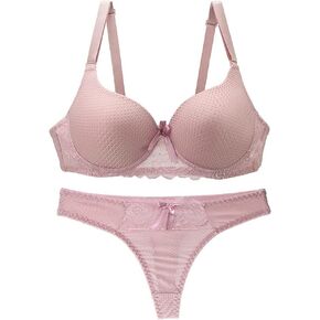 Swbreety Women's Bra and Panty Set Sexy Plus Up Bra Set Underwire Lingerie Set