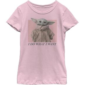 STAR WARS Mandalorian Sassy Baby Redux Girls Short Sleeve Tee Shirt