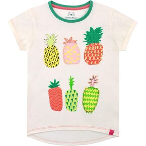 Harry Bear Girls' Tropical Pineapple T-Shirt