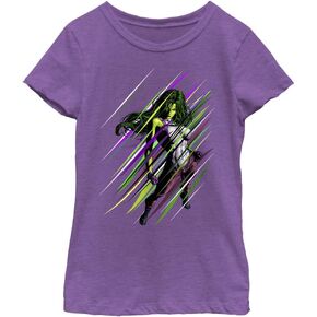 Marvel Classic Sensational Hulk Girls Short Sleeve Tee Shirt