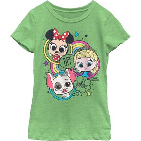 Doorables Jumble Minnie Elsa Olaf Girls Short Sleeve Tee Shirt