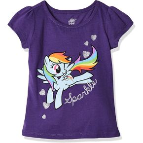 My Little Pony Girls' MLP Sparkle Short-Sleeved Puff Tee