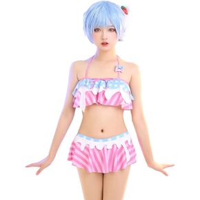 haikyuu Women Anime Two Piece Swimwear Kawaii Bikini Set Swimsuit Bathing Suit