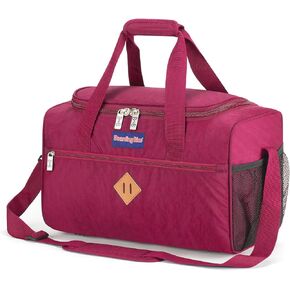 17X10X9 Inches United Airlines Personal Item Under Seat Duffel bag Suitable for Major Airlines including United, Spirit, Jetblue, Frontier, and American - Duffel Bag Design (Black)