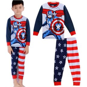youenyou Boys Pajamas Long Sleeve 100% Cotton Dinosaur Children's Pajamas Sets Pjs Sleepwear Little Kids