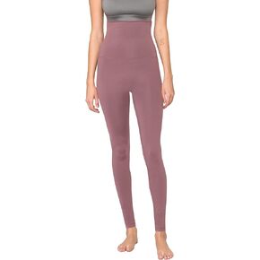 Active Queens Peached Seamless Front & Side Foldable Waisted Leggings with Inner Pocket Full-Length Yoga Pants