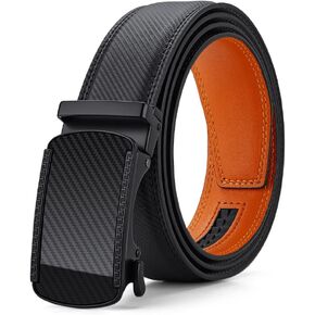 VANNANBA Ratchet Leather Belt for Men,Fashion Belt Men Automatic Buckle,with Elegant Gift Box