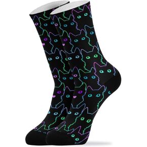 senya Crew Socks for Women Soft Swedish Dala Horse Folk Bohemian Athletic Socks