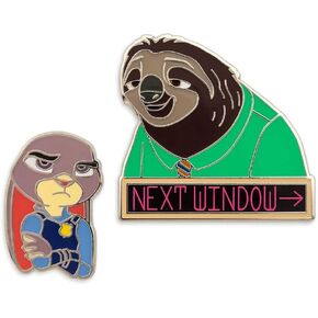 Disney Judy Hopps and Flash Pin Set - Zootopia