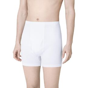 BYC Men's Cotton Underpants Boxer Brief 5-Pack(WHITE)