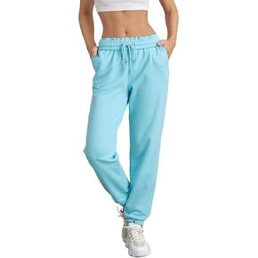 Sweatpants for Teen Girls Baggy Cinch Bottom Jogger Pants High Waisted Inner Drawstring Yoga Sweat Pants with Pockets