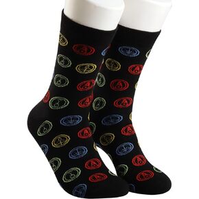 TOBGBE 2 Pairs Owl House Glyph Socks Owl House Fire Ice Plant Light Glyph Gift Owl House Fans Gift