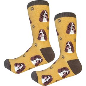 Socks - Fun Unisex Crazy Pet Lover Novelty Funny Gifts for Dog Lovers Cute Pattern Casual Crew One Size Fits most