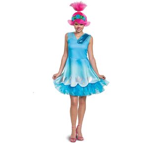 Disguise Poppy Costume, Official Trolls World Tour Movie Adult Costume and Headpiece, Womens