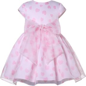Girls Juniors Pink Valentines Day Ruffle Dresses