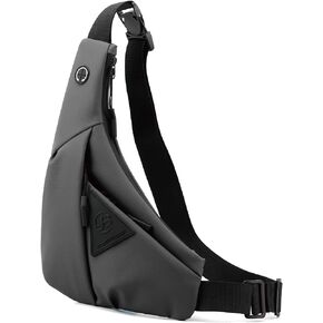 Maymooner Small Sling Shoulder Crossbody Bag Men Women Lightweight Anti-theft One Strap Casual Chest Bag Slim Backpack