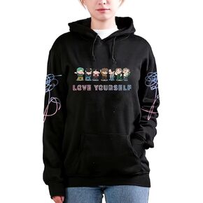 Kpop SUGA Jimin Jungkook V Rap Jhope Jin Hoodie Love Yourself Hoodie Sweatershirt Sweater for Women
